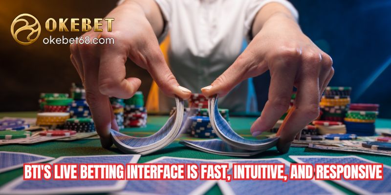 BTI's live betting interface is fast, intuitive, and responsive