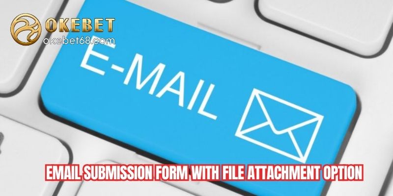 Email submission form with file attachment option