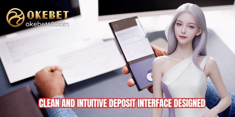 Clean and intuitive deposit interface designed for user convenience