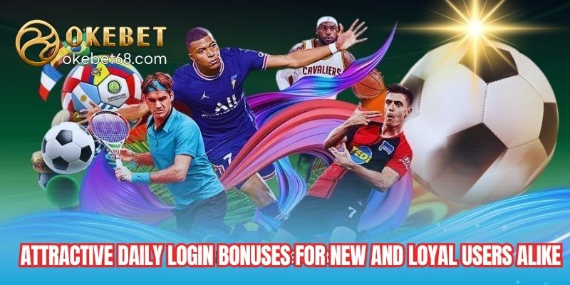 Attractive daily login bonuses for new and loyal users alike